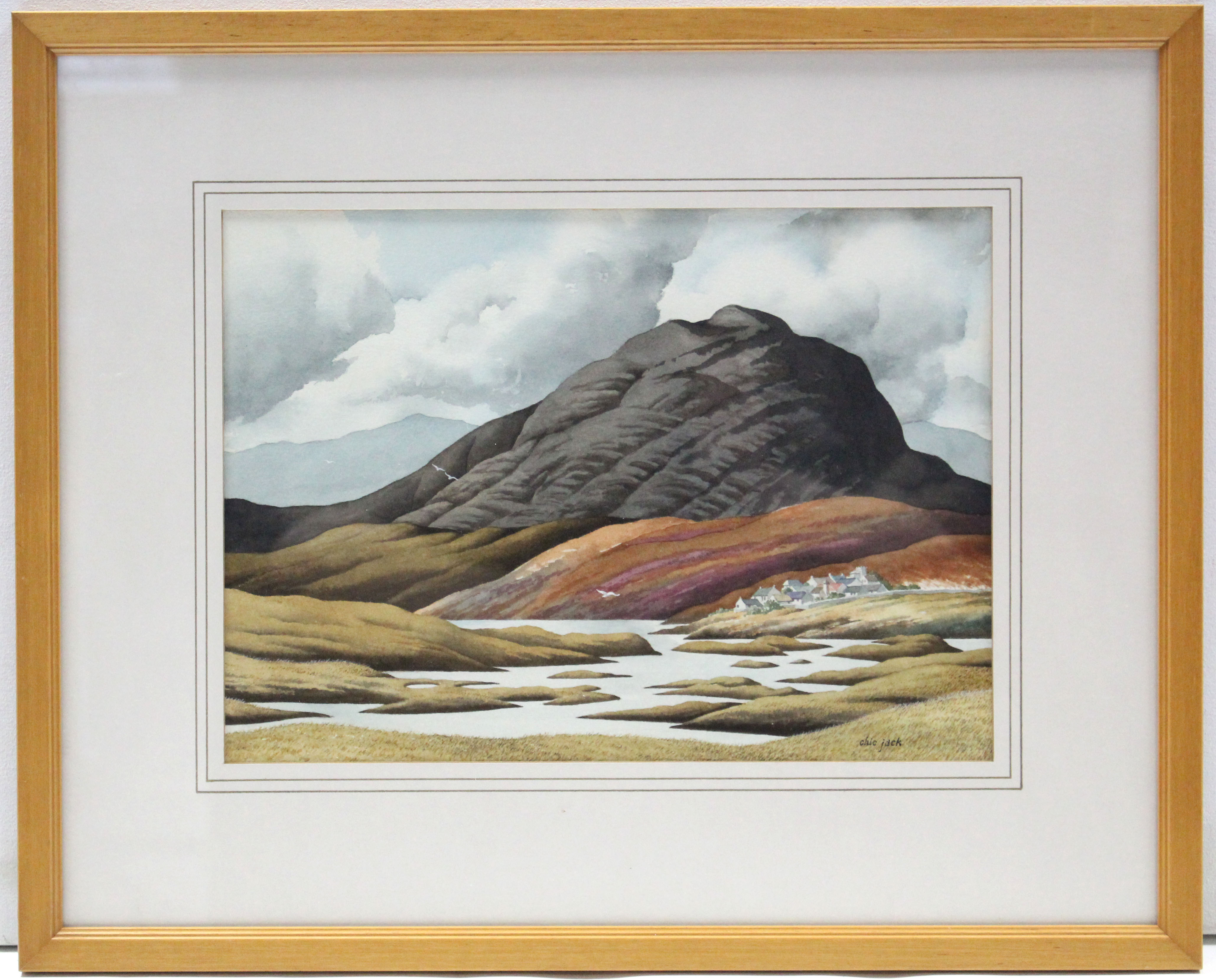C. D. (Chic) JACK (20th century). Three landscape studies titled: “Western Inlet”, “Curlew