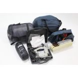 A Hyundai 230V jigsaw, cased; & various camping accessories.