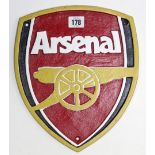 A ditto “Arsenal” plaque, 11½” x 9½”.