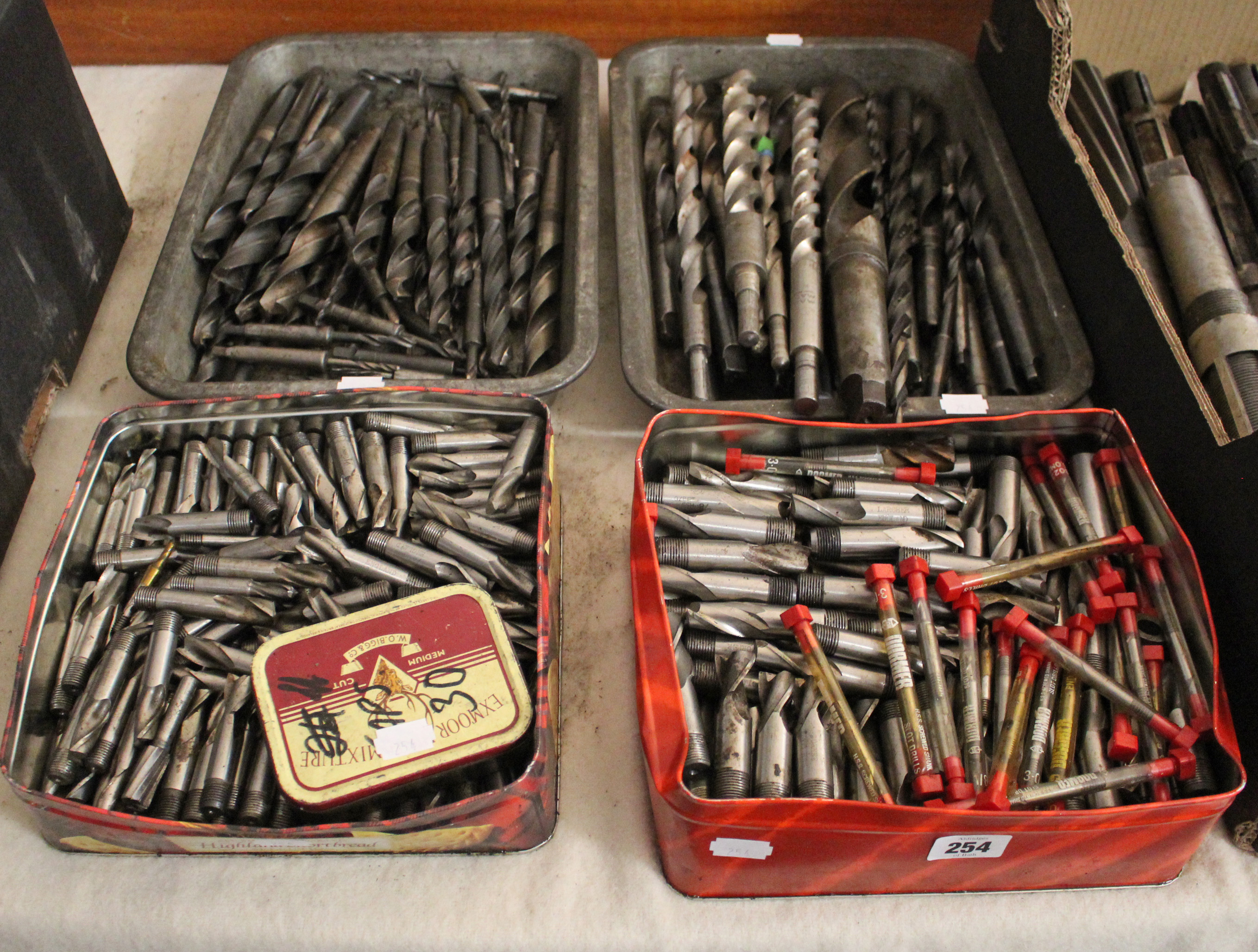 Approximately one hundred & fifty drill bits & taps