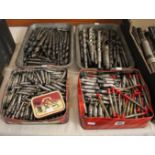 Approximately one hundred & fifty drill bits & taps