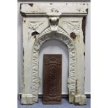 Three late 19th/early 20th century cast-iron bedroom fireplaces.