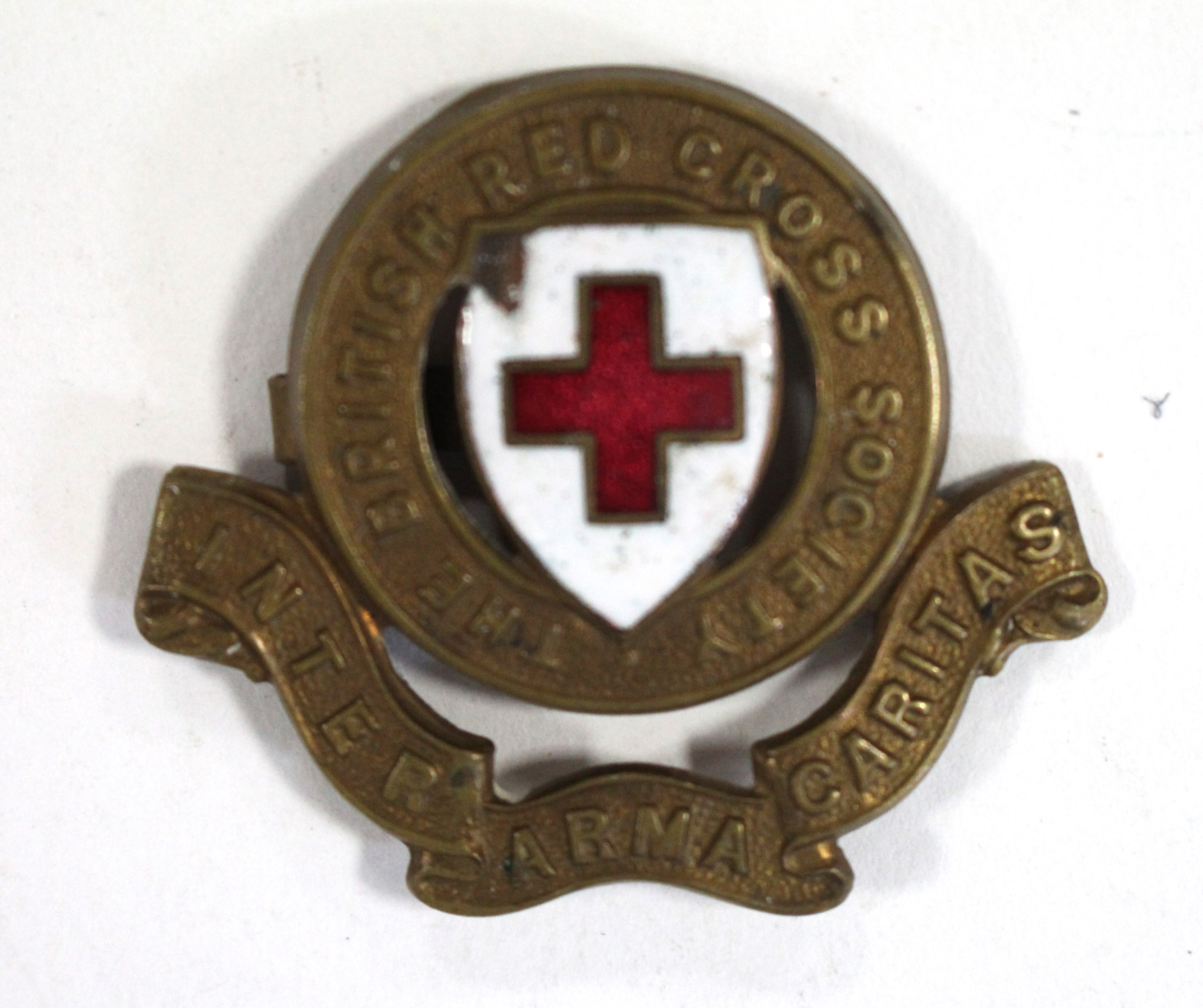 A replica “South Africa” (1853) medal with ribbon; a “British Red Cross” cap badge; two stoneware - Image 3 of 3