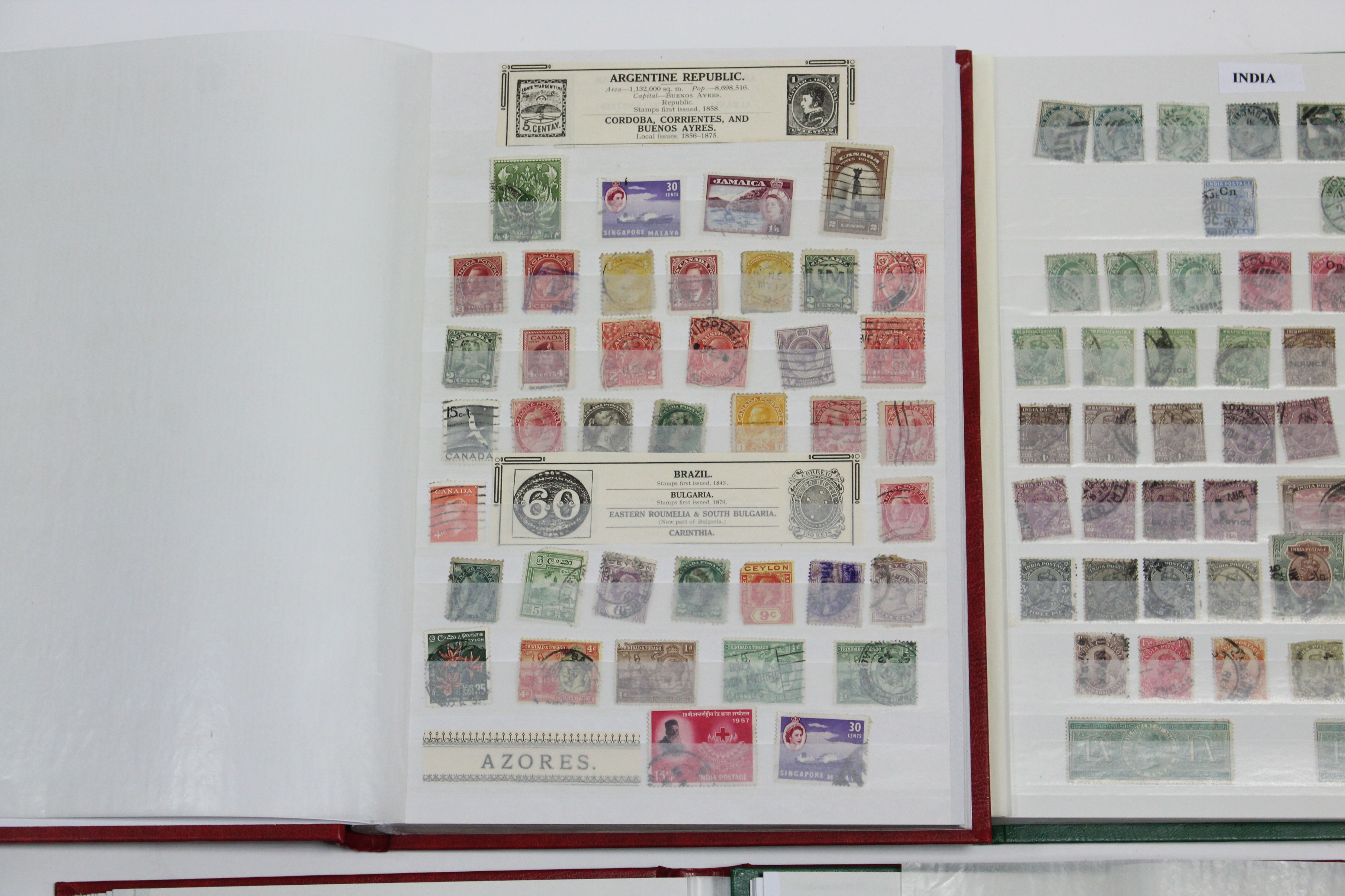 A collection of G. B. pre-decimal & British Empire stamps in two albums; & a collection of G. B. & - Image 5 of 5