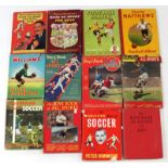 A Bert Williams All Star Football book; two Stanley Matthews football books; four news chronicle “