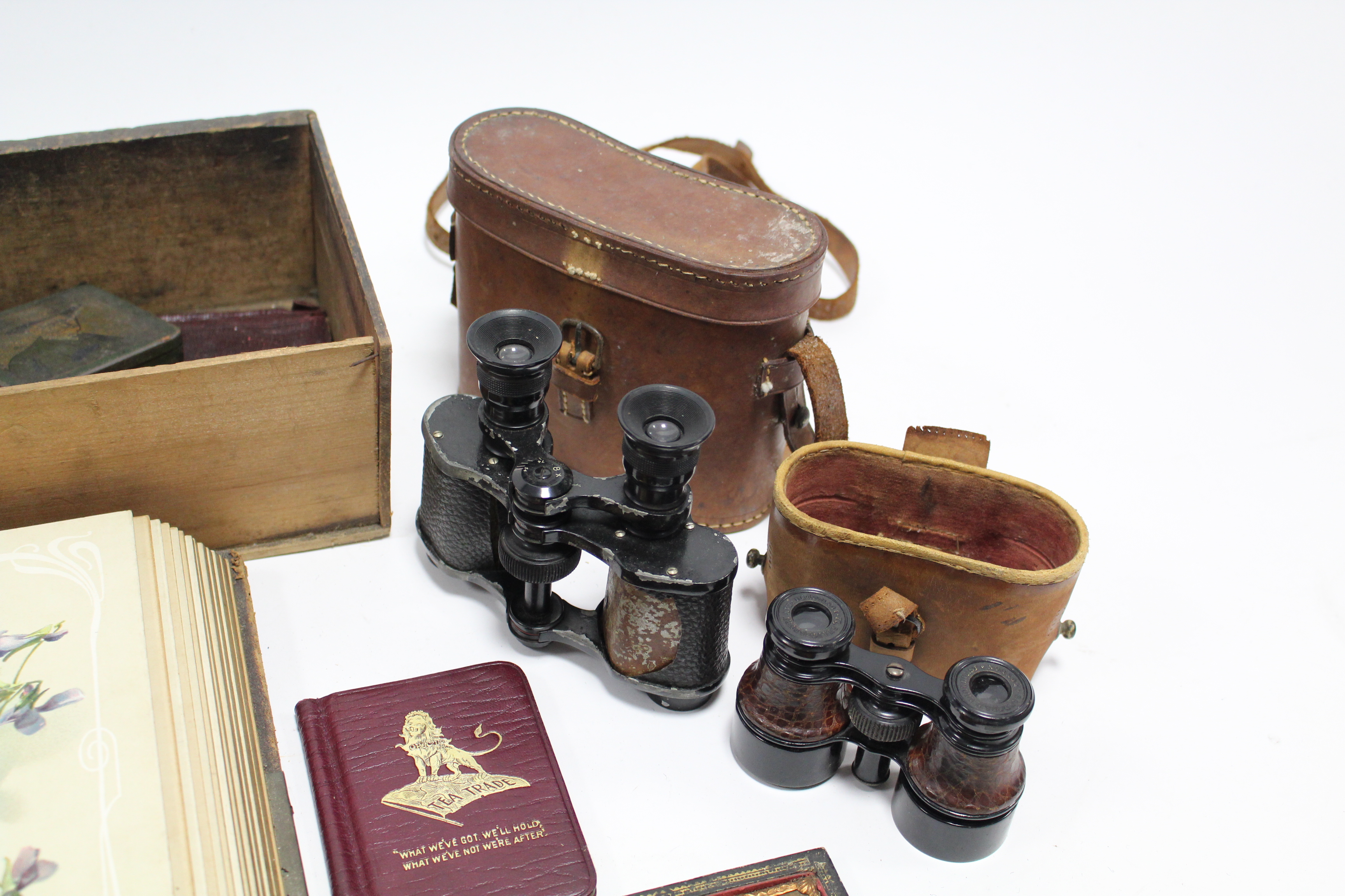 Various family photographs contained in three albums & loose; a pair of binoculars; a pair of - Image 2 of 2