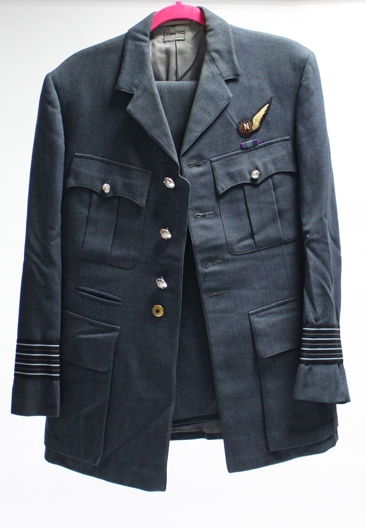 A 1950’s “R.M.P.” dress jacket, (1956); & a Royal Navy officers dress jacket, & matching pair of - Image 4 of 7