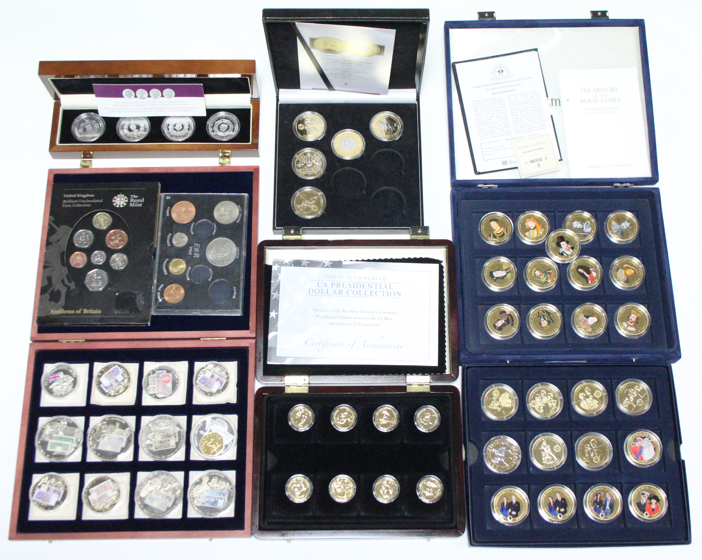 Various sets & part sets of commemorative coins by Westminster, London Mints, etc., including