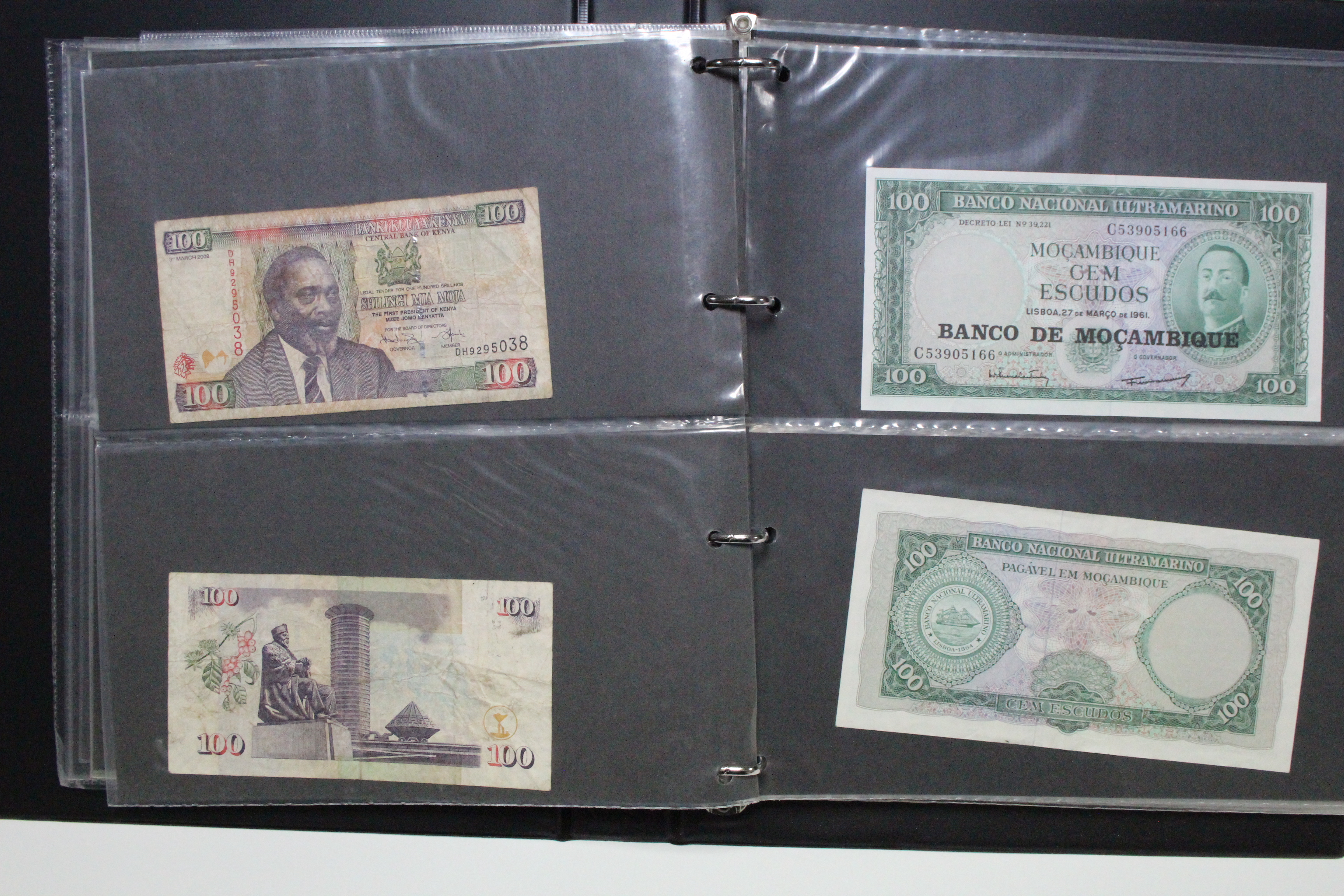 A collection of British & foreign banknotes, contained in a ring-binder album. - Image 6 of 8
