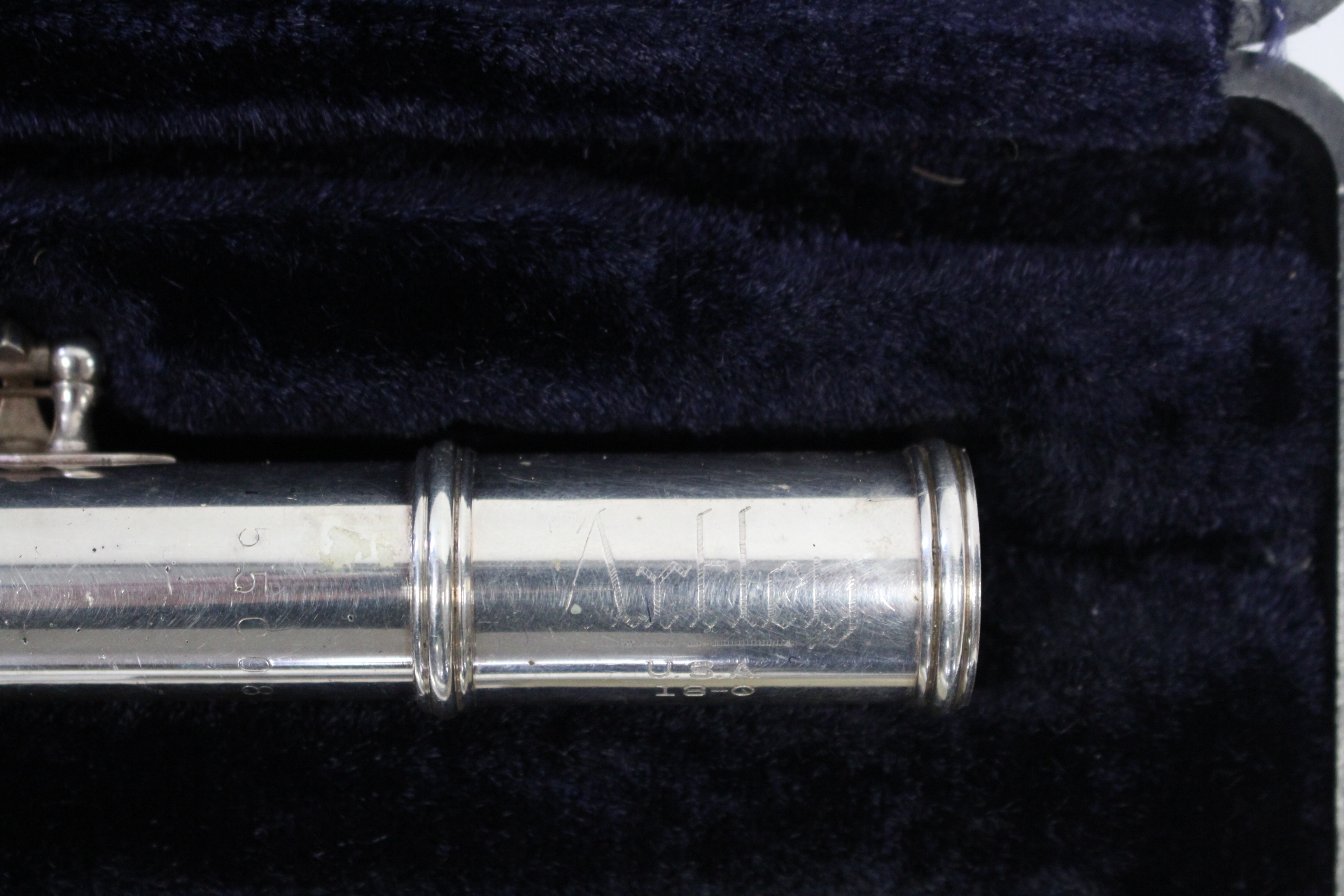 An Artley chrome-plated flute, in fitted case. - Image 2 of 2