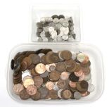 A quantity of British cupro-nickel & bronze coins, mostly pre-decimal, including approximately 200