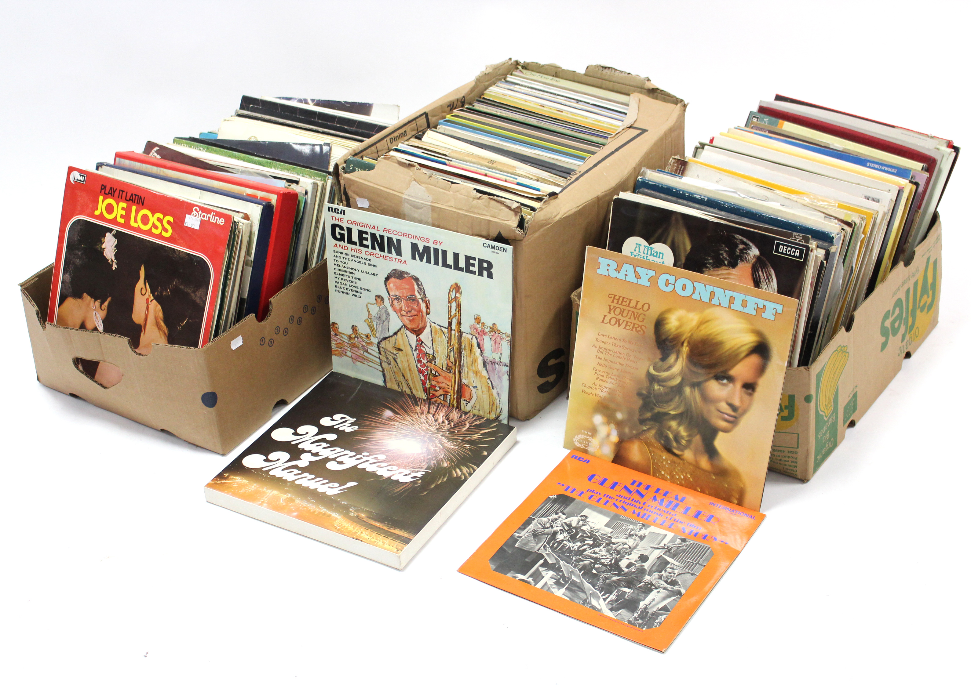 Approximately two hundred & fifty various L. P. records – pop, classical, etc.