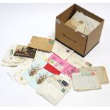 Approximately one hundred loose postcards, mid-late 20th century; together with various cabinet