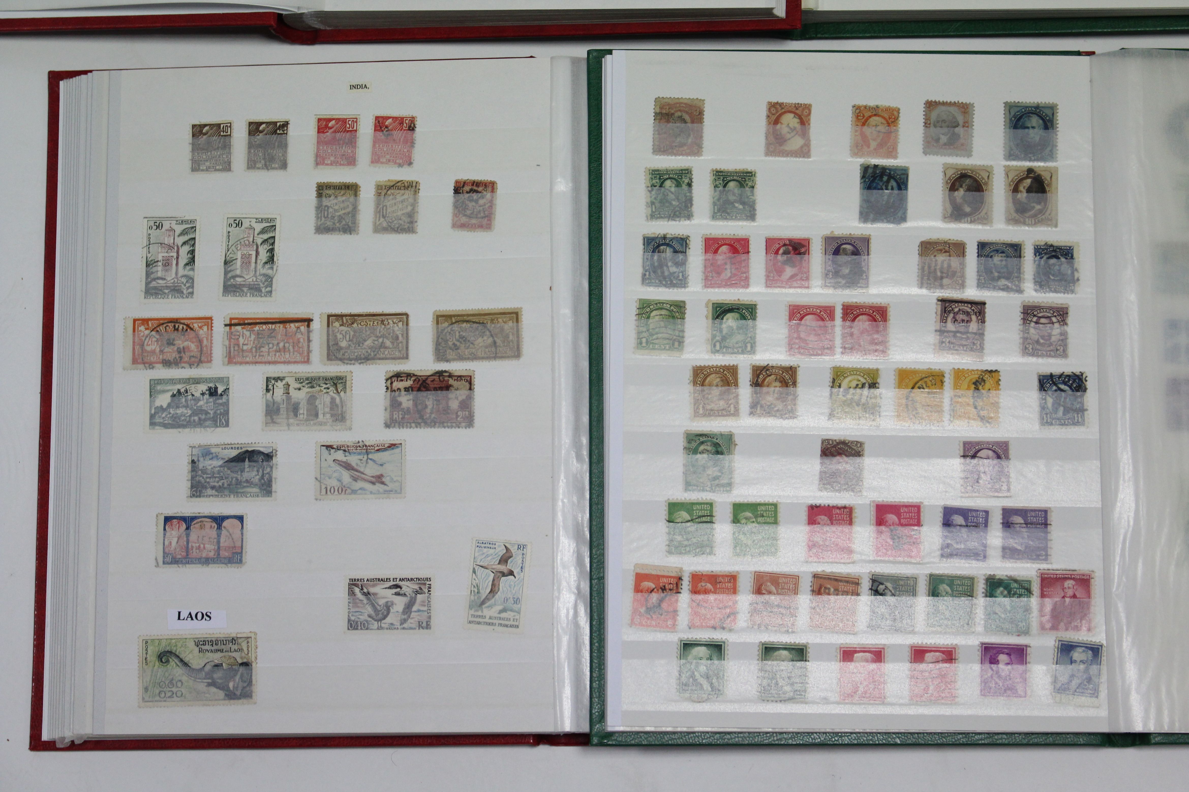 A collection of G. B. pre-decimal & British Empire stamps in two albums; & a collection of G. B. & - Image 2 of 5