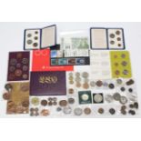 Various Georgian & later coins, coin-sets, foreign coins, etc.