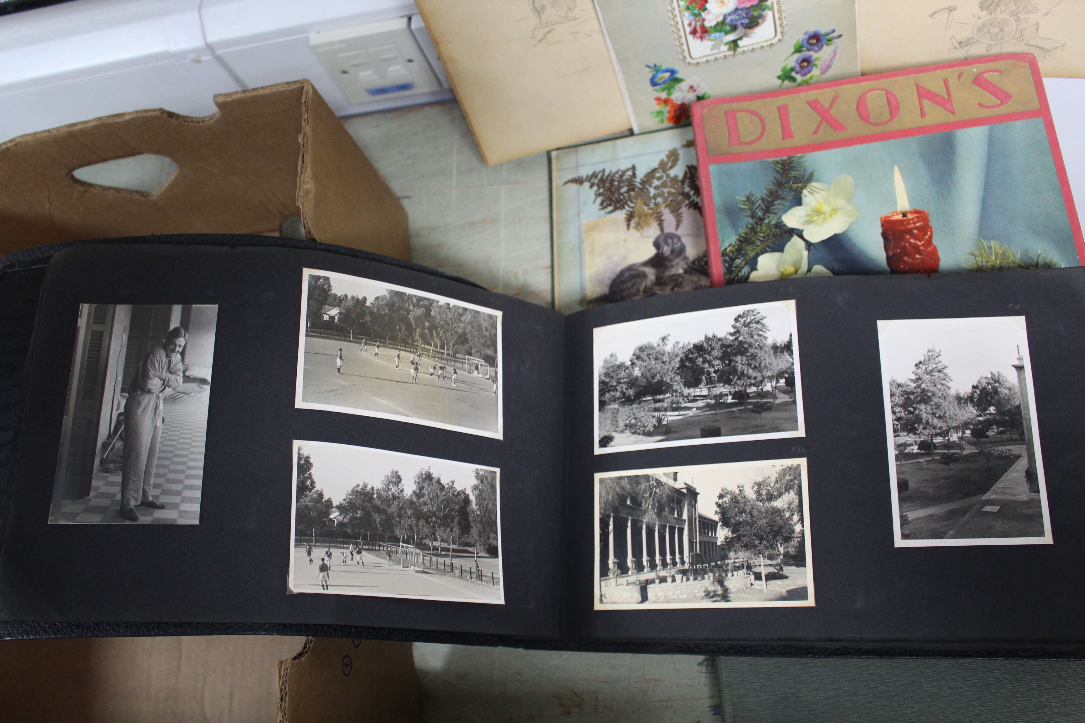 Two scrap books; an album of family photographs, etc. - Image 5 of 6