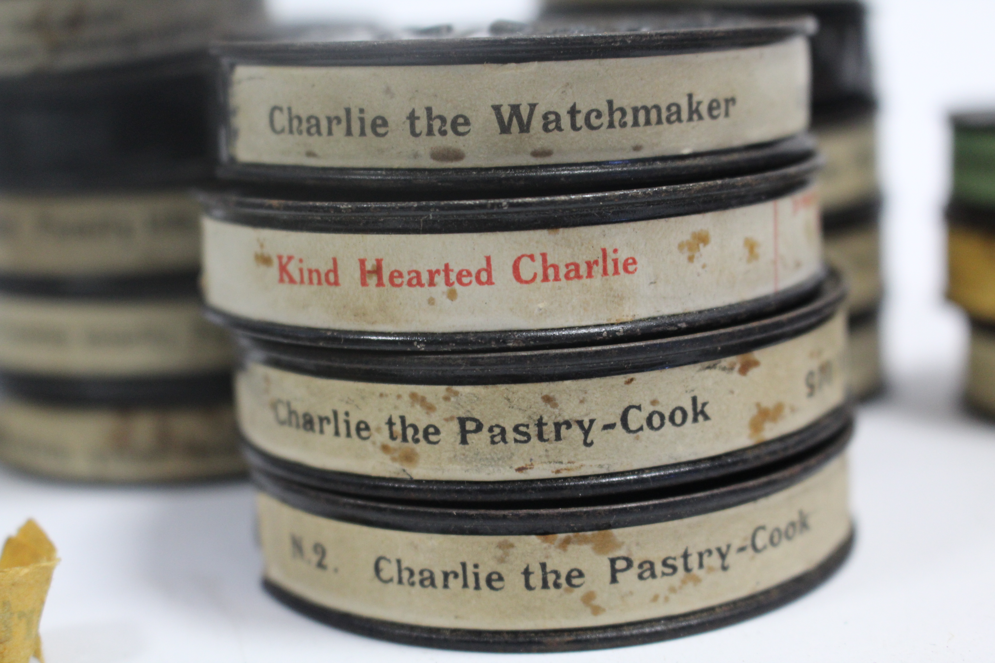 Twenty-nine various vintage Pathescope film reels including “Charlie The Pastry Cook”; “Drown Your - Image 3 of 3