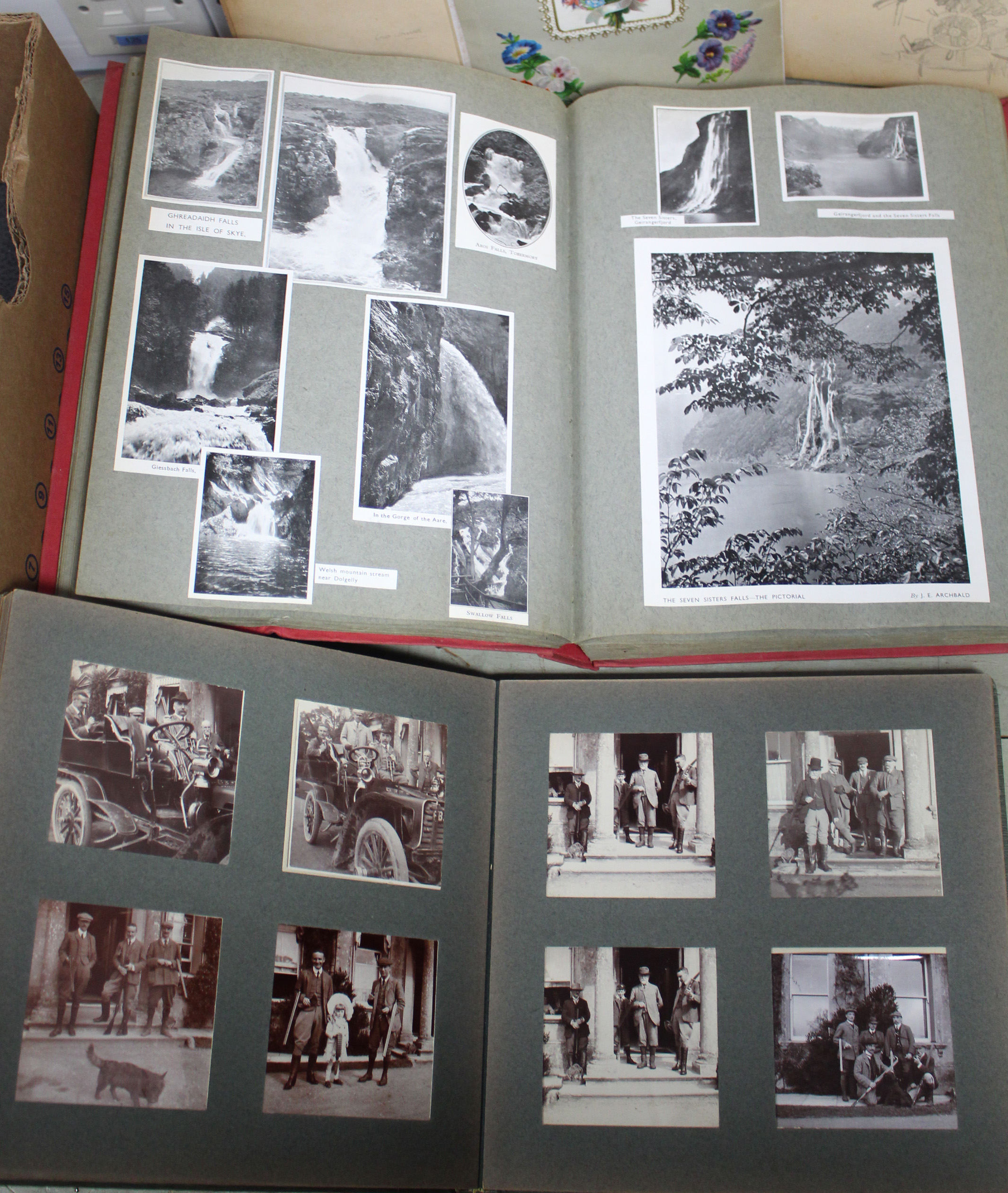 Two scrap books; an album of family photographs, etc. - Image 2 of 6