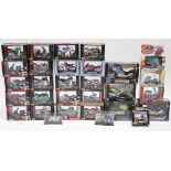 Thirty various scale model motorbikes by Maisto, Majorette, etc. all boxed