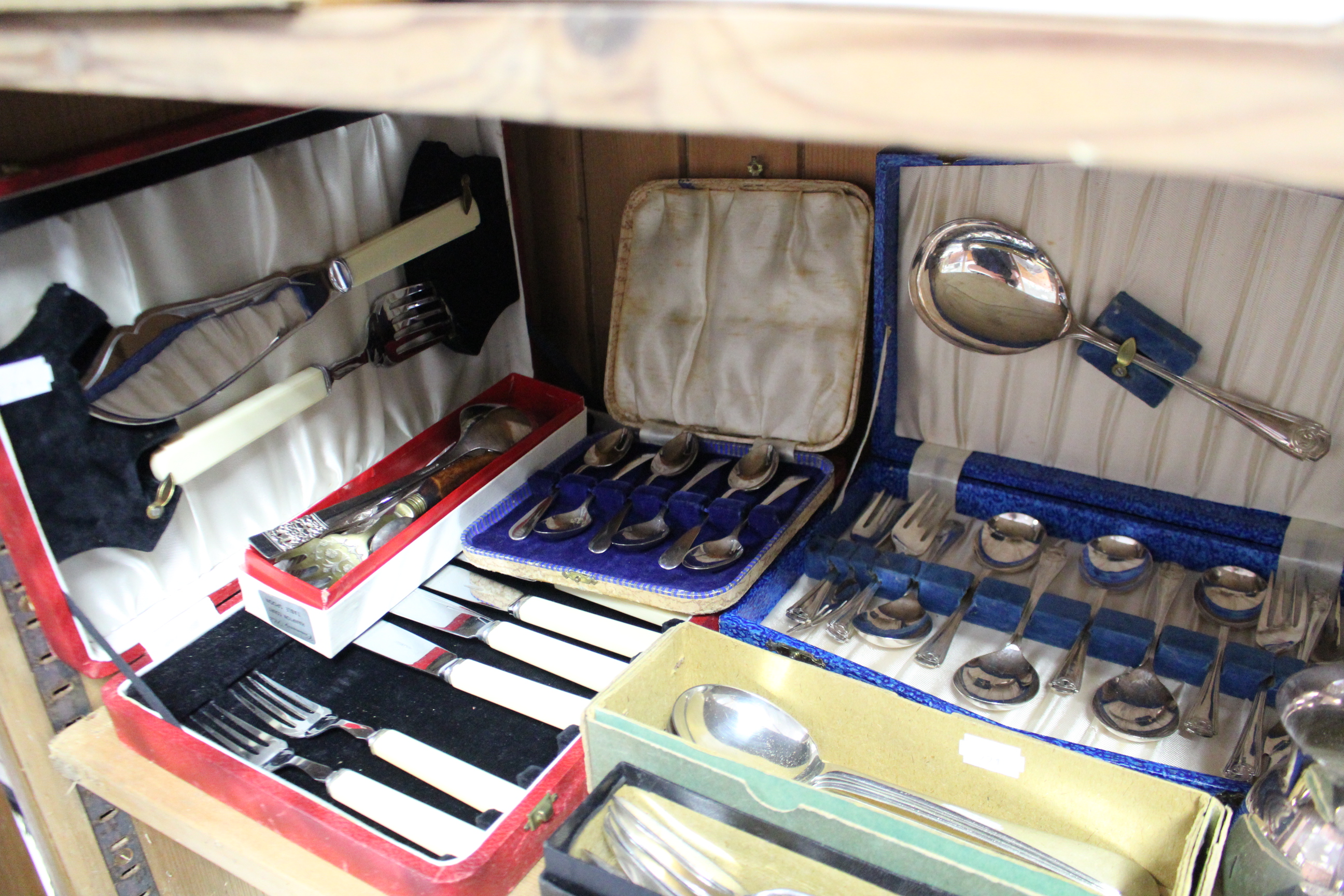 Various items of EPNS & stainless steel cutlery, cased; together with various items of plated ware. - Image 3 of 3