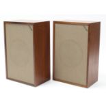 A pair of Tannoy hi fi speakers, 23” high, (LSU/HF/3LZG/HV, with 10” drivers).