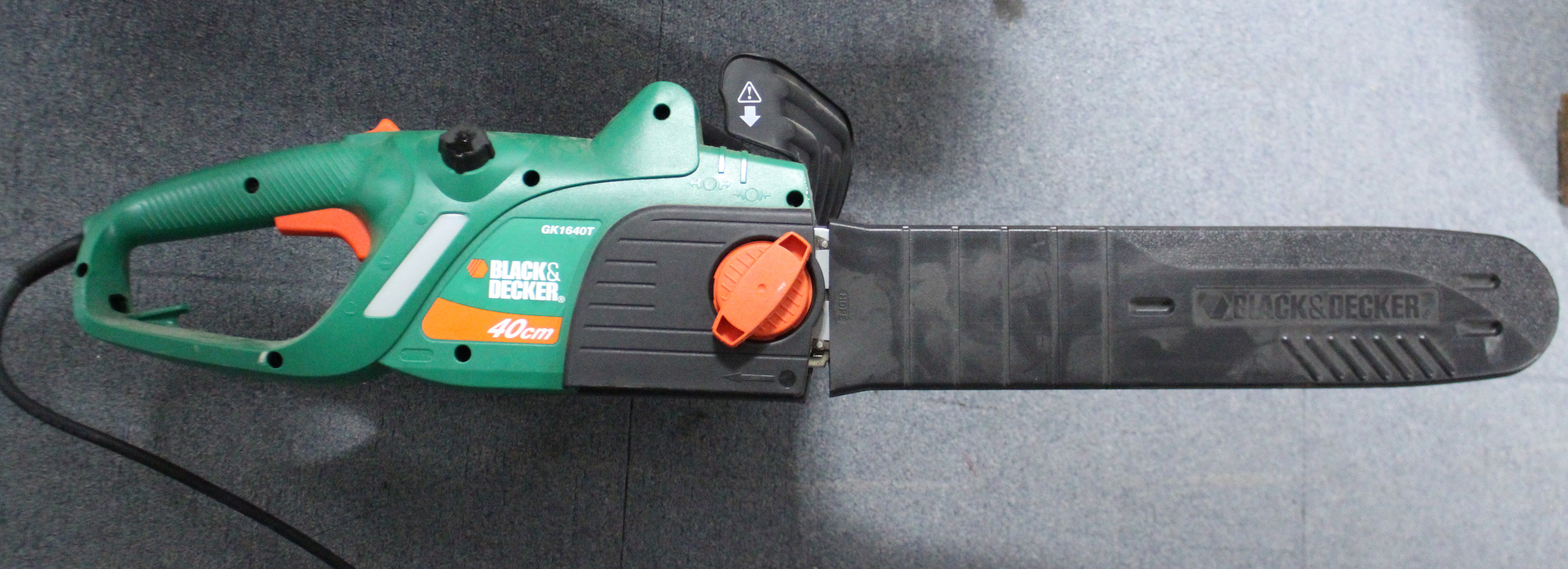 A Black & Decker “GK1640T” hedge cutter; & a pair of folding step ladders.