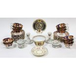 A Royal Albert “Heirloom” pattern part tea service of thirty-four items; a pair of Copeland late