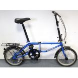 A Dahon “Birons” fold-away bicycle.