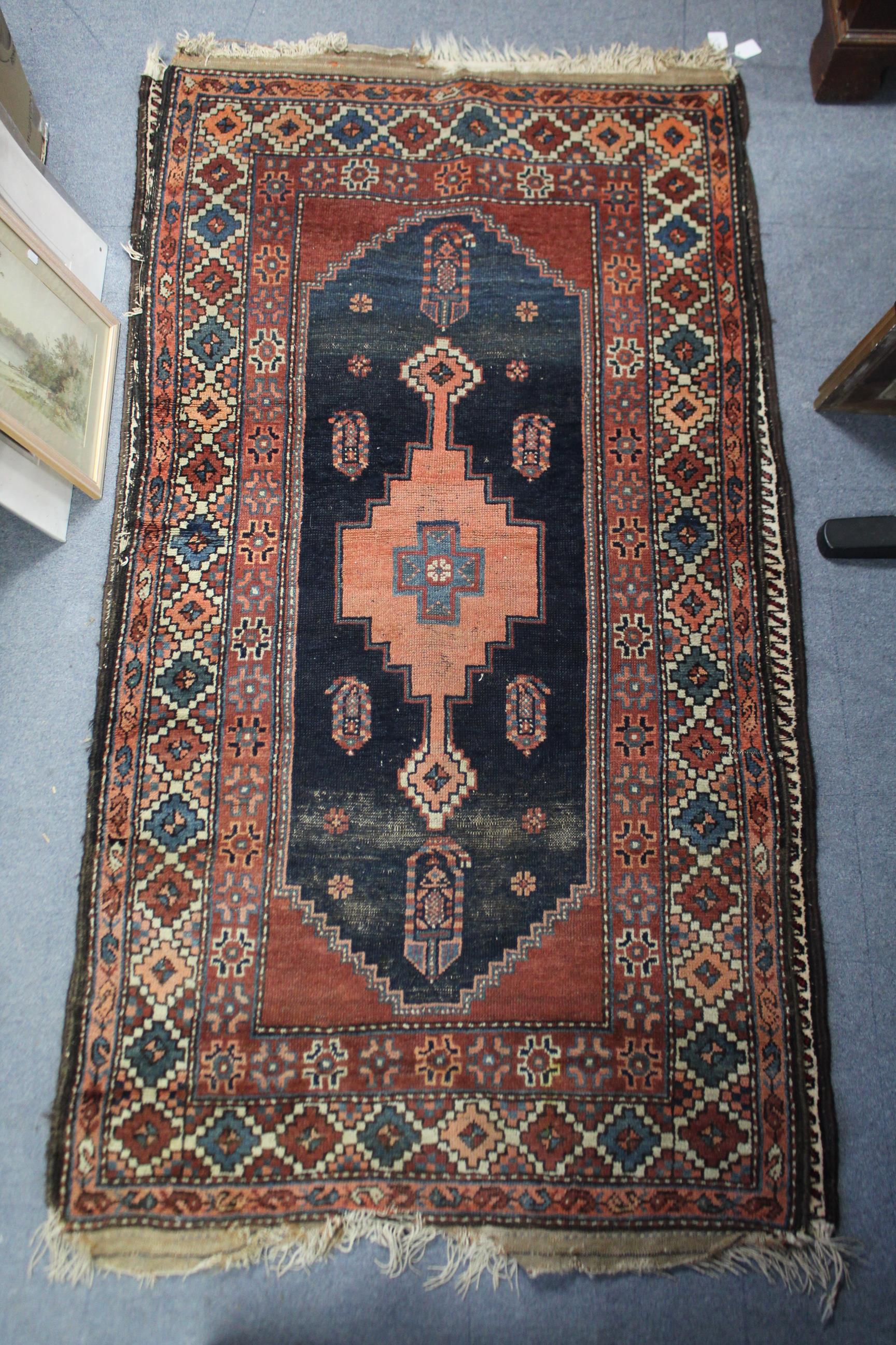 Three Persian pattern rugs (various sizes). - Image 2 of 3