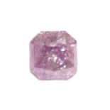 A NATURAL FANCY PINK RADIANT-CUT DIAMOND weighing approximately 0.44 carat, measuring
