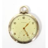 Hollywood Film Interest: a Wittauer pocket watch in “rolled gold” case, the circular cream dial with
