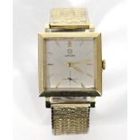 Hollywood Film Interest: a mid-20th century Omega gent’s wristwatch with gold baton numerals &