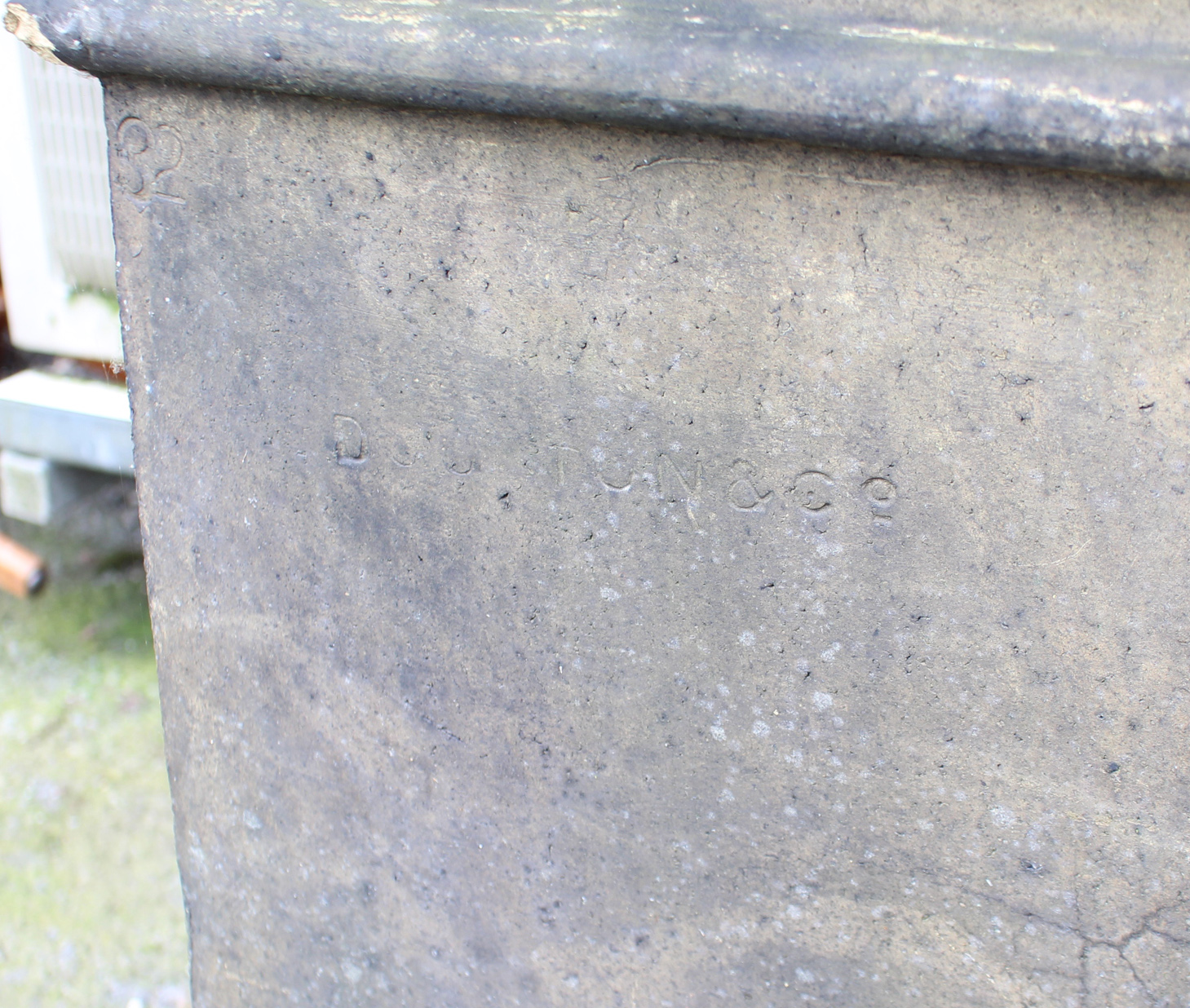 A terracotta chimney pot, 29½” high, (w.a.f.); & a cast-iron gate, 38½” x 42”. - Image 2 of 3