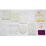 Various items of household linen & textiles.