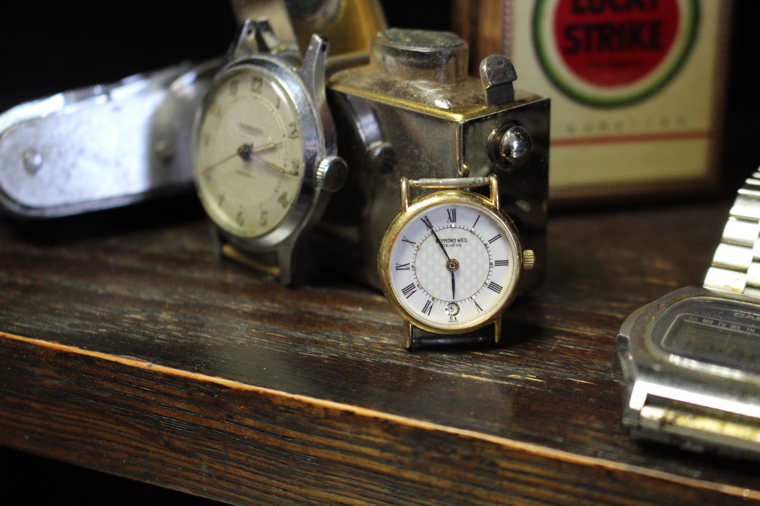 A Smiths gent’s pocketwatch in gilt-metal case; seven various wristwatches; various items of costume - Image 4 of 8