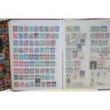 A collection of GB & foreign stamps, including a 1d Black, in various albums/stock books, & on album
