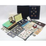 Various sets of UK uncirculated coins, circa 1970’s; various commemorative crowns & other coins;