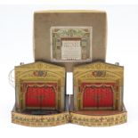 A Pollock’s original Regency Puppet theatre “Aladdin”, boxed, unassembled; two ditto puppet