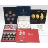 Sixteen sets of Royal Mint UK brilliant uncirculated coins, 1982-2016; various ditto commemorative