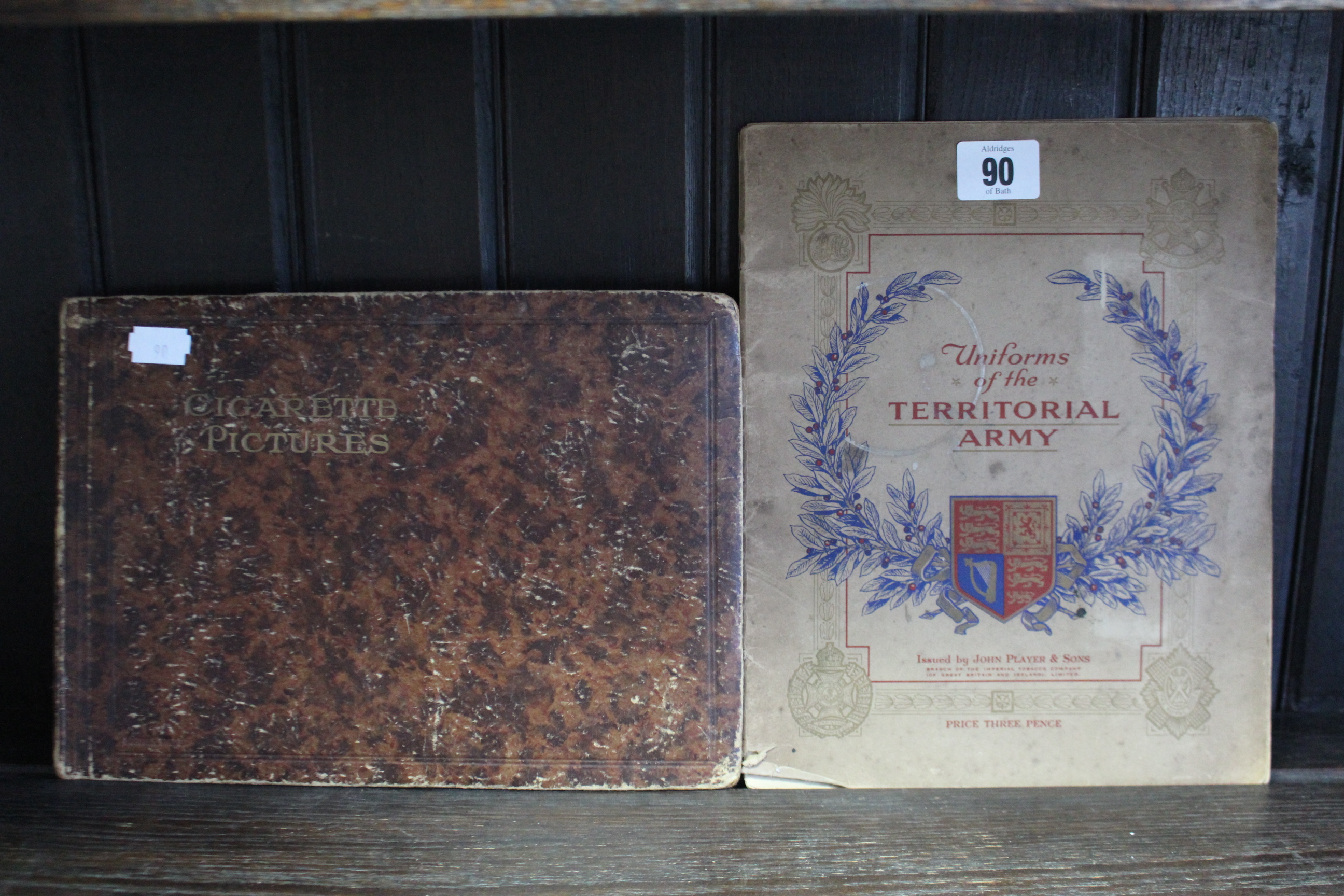 A John Player picture card album “Uniforms of the Territorial Army”; & an album of mixed cigarette