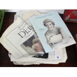 Approximately twenty various newspapers relating to the death of Princess Diana in 1997.