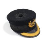 A WWII “GWR” railway conductor’s peaked cap (1944).