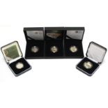 Five Royal Mint Sterling proof bi-colour commemorative £2 coins; 2001, 2003, 2008, 2009, & 2010;