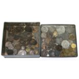 A quantity of Victorian coins, commemorative medals, tokens, etc.