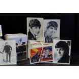 Approximately one hundred various ABC “Man from Uncle” trade cards; four ABC “Beatles” trade