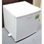 An LEC counter-top freezer in white-finish case.