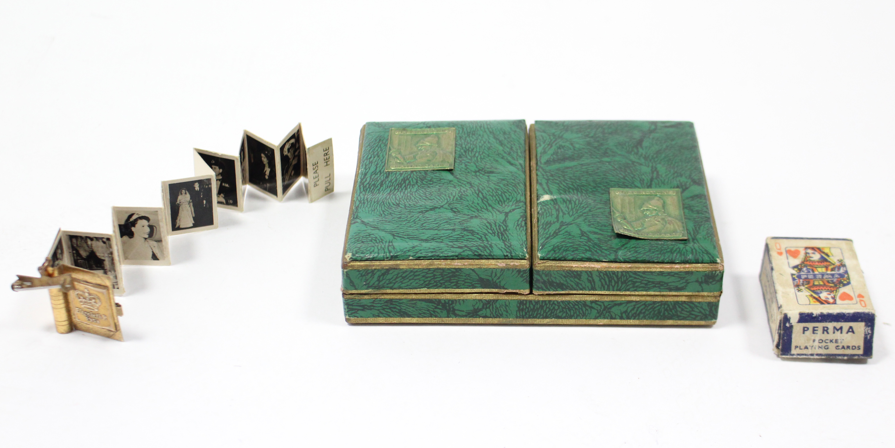 A set of Perma miniature playing cards; two sets of Waddington’s playing cards; & a miniature - Image 2 of 2