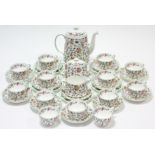 A Minton’s bone china “Haddon Hall” pattern thirty-four piece part tea service.
