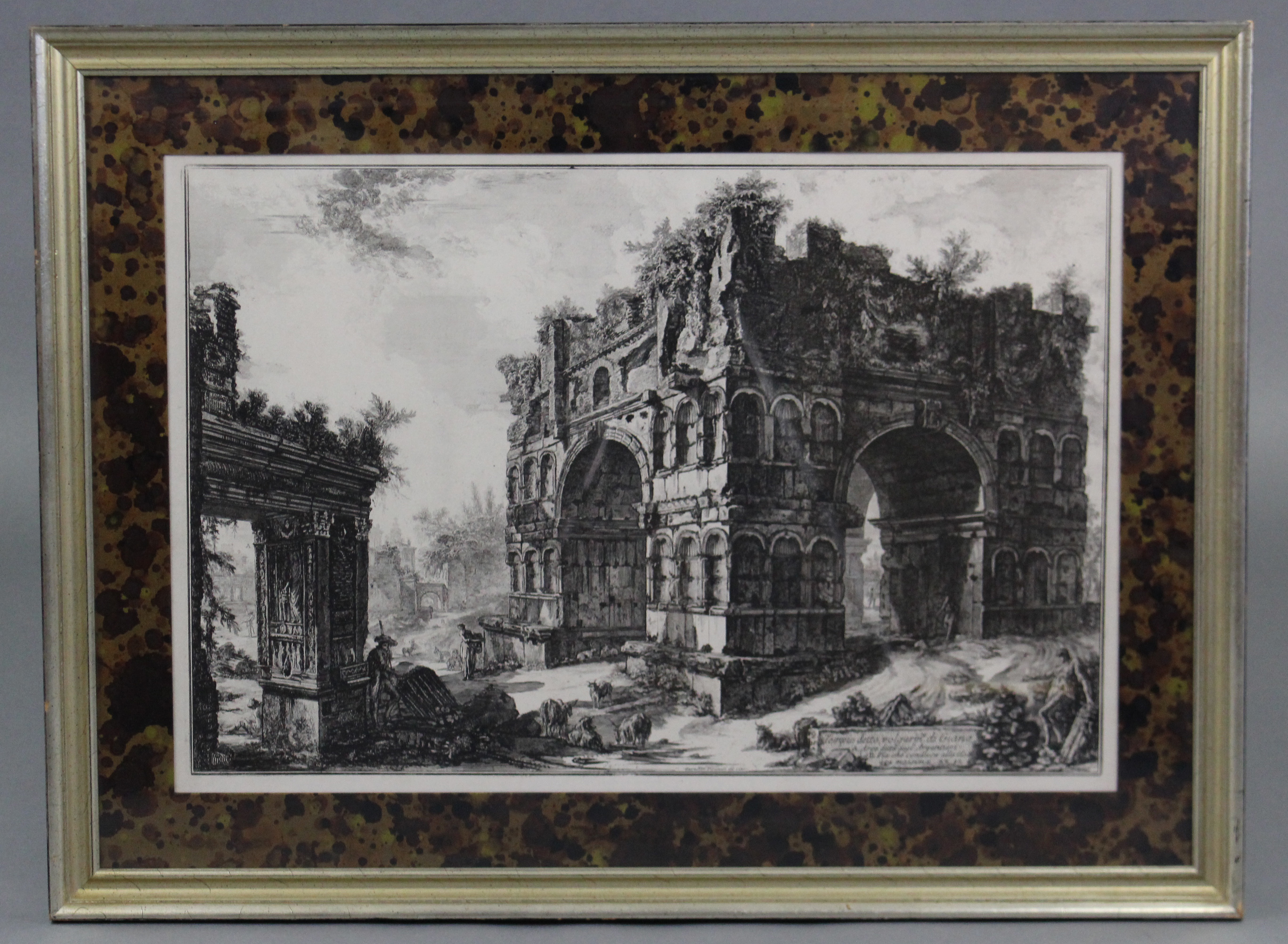 A pair of 18th century black-&-white engravings after GIOVANI BATTISTA PIRANESI (1720-1778), titled: - Image 2 of 2