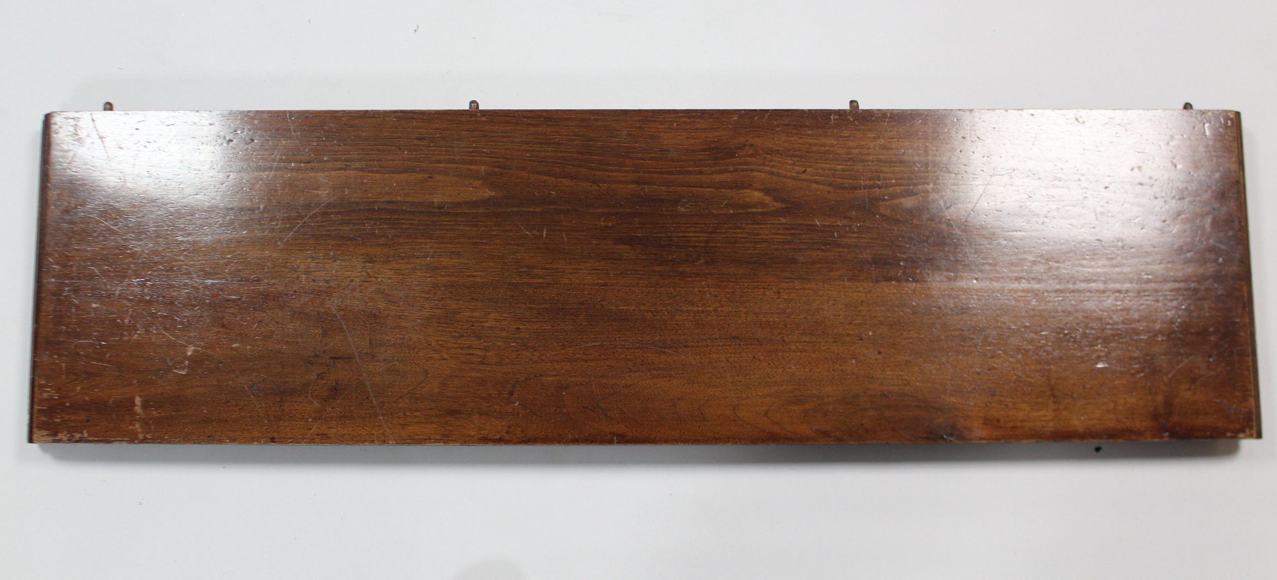 A Victorian walnut extending dining table with canted corners & moulded edge to the rectangular top, - Image 3 of 3